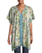Salinas Bird-of-paradise Cold-shoulder Poncho