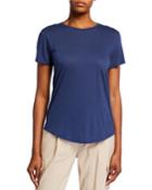 Shirttail Short-sleeve Top