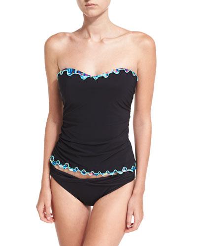 Matrix Ruffle-trim Bandini Swim Top, D Cup