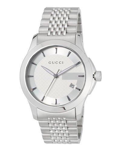 38mm G-timeless Men's Stainless Steel Bracelet Watch
