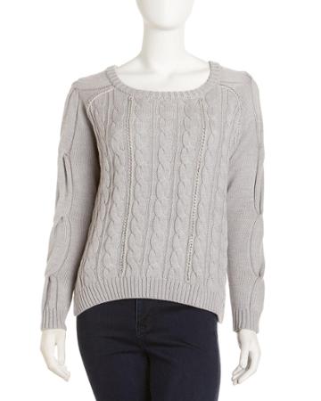 Haute Hippie Cropped Cable-knit Sweater - (xs/s)