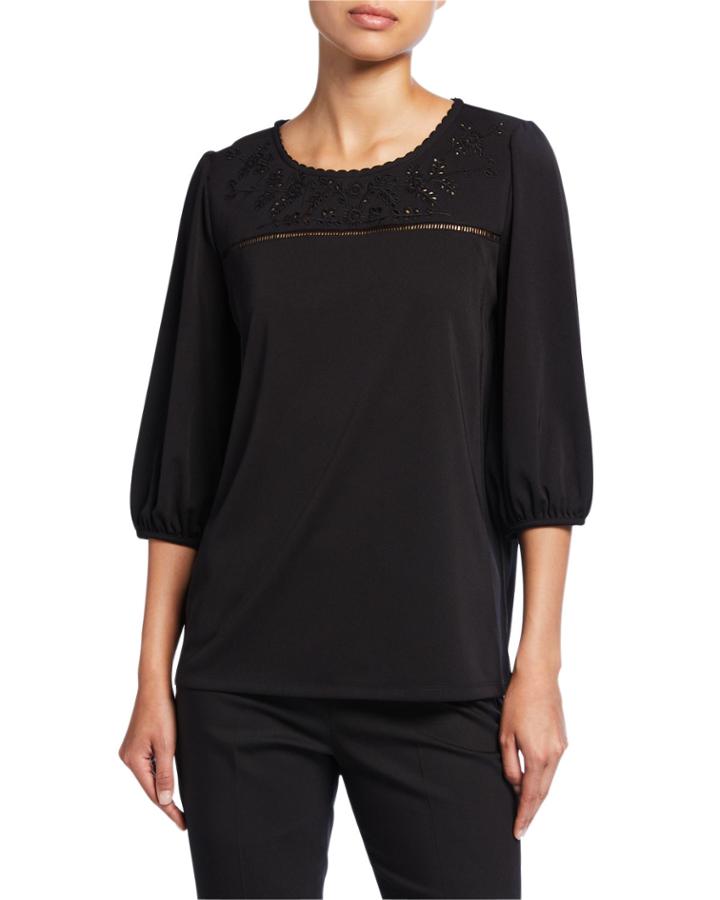 Lace Cutout Ladder Stitch