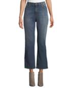 Petite High-waist Boot-cut Organic Cotton Denim Jeans