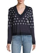Fair Isle V-neck