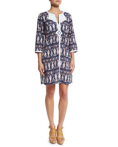 Sophie Ikat-print Cotton Tunic