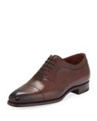 Alora Calf Leather Oxford, Brown