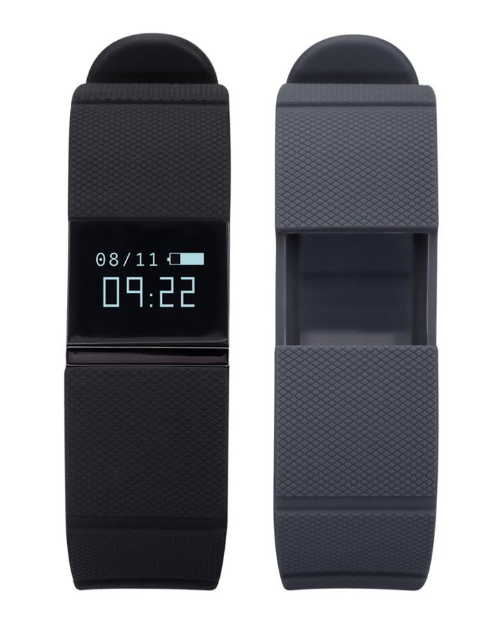 Activity Tracker W/ Interchangeable Straps, Black/gray