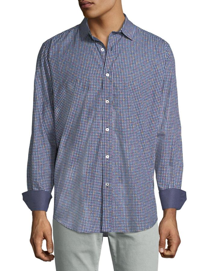 Men's Classic-fit Square-print