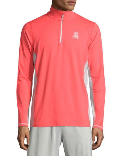 Quarter-zip Performance Jacket, Poppy Red