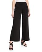 High-rise Bonded Wide-leg Trousers