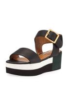 Striped Wedge Platform