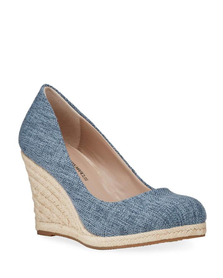 Succeed Denim Wedge Espadrilles