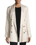 Gabriel Striped Silk Blazer,