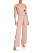 Ruffle Halter Jumpsuit