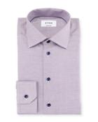 Contemporary-fit Textured Woven Dress Shirt,