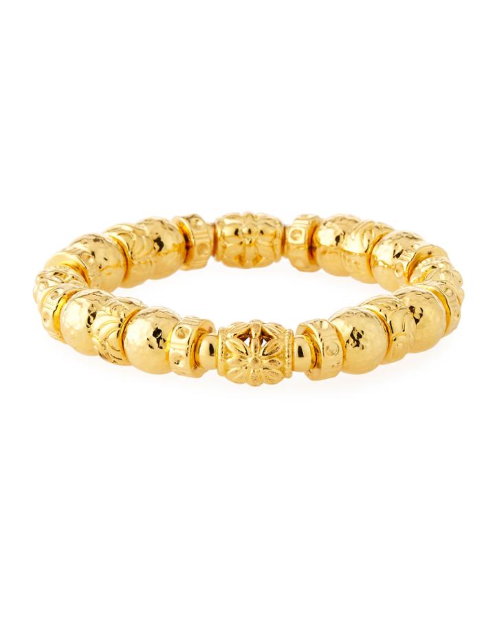 Hammered Bead Bracelet