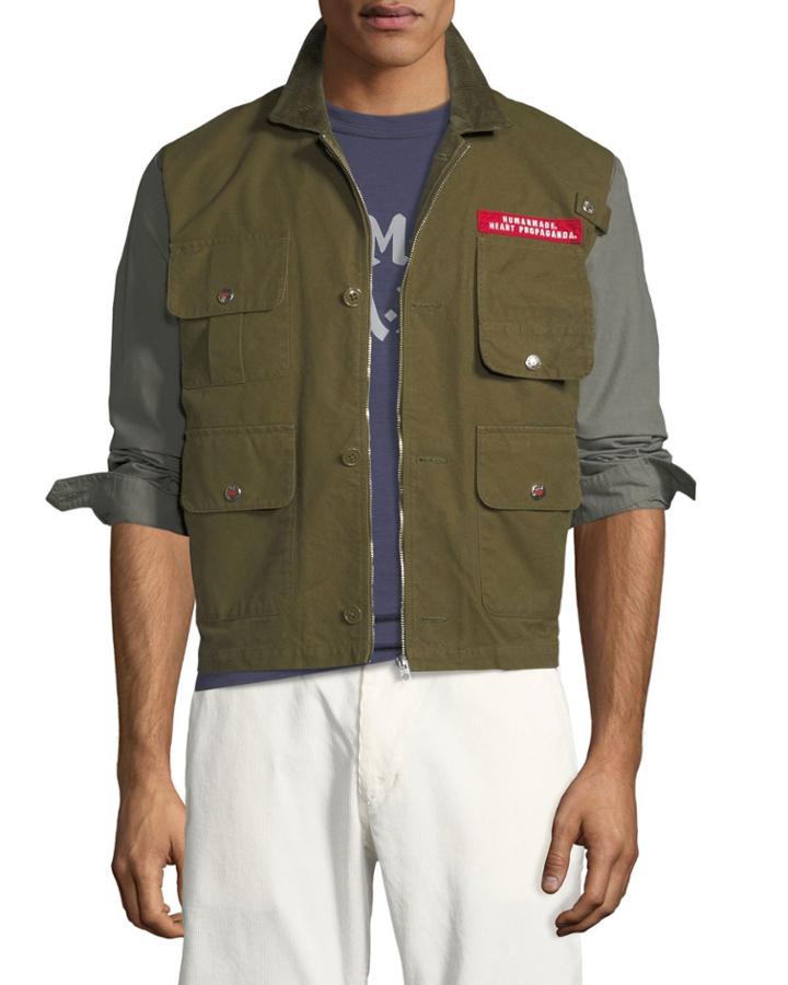 Men's Colorblock Twill Hunting Jacket
