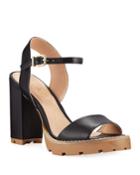 Ellen Leather Block-heel