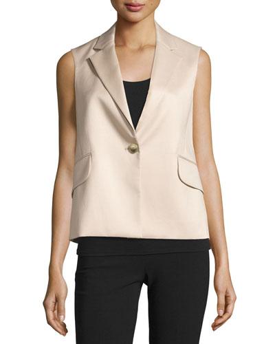 Bandvin One-button Vest, Classic Khaki