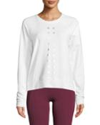 Boyfriend Sweatshirt With Metallic-star Details