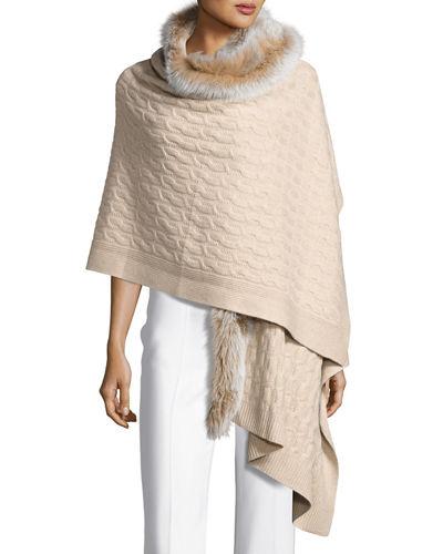 Fox Fur & Cashmere Wrap
