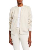 Sequin Embellished Cotton-blend Bomber Jacket