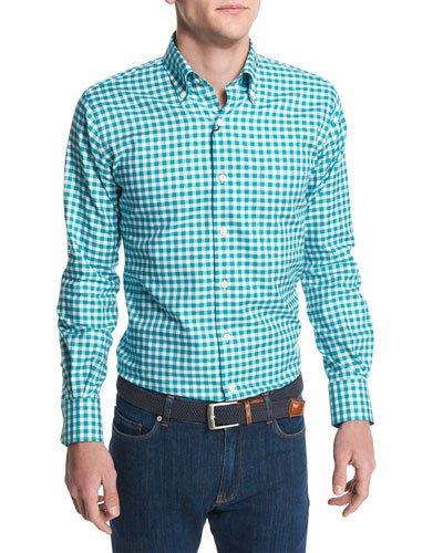 Check Long-sleeve Oxford