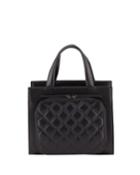 Camilla Quilted-front Leather Top-handle Bag