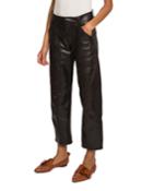 Leather Cropped Pants