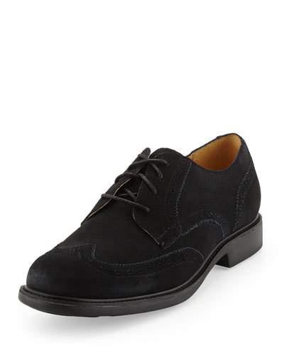 Great Jones Suede Wing Tip, Black