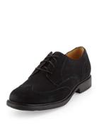 Great Jones Suede Wing Tip, Black