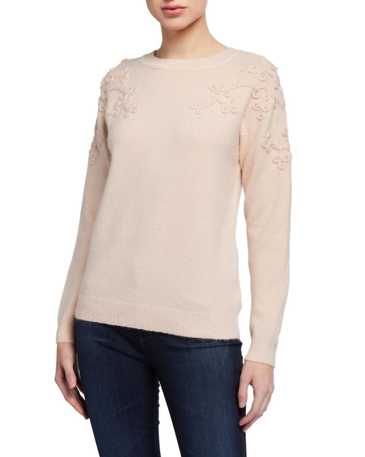 Long-sleeve Sweater W Embroidery Detail