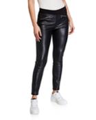 Zip Faux-leather