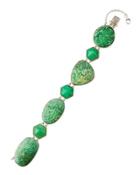 Green Turquoise & Chrysoprase Station Bracelet