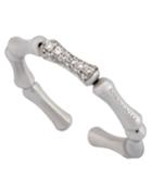 18k White Gold Diamond Segment Ring,