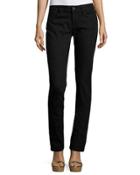Straight-leg Denim Jeans, Black