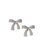 18k White Gold Diamond Bow