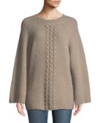 Cashmere Cable-front Tunic