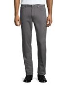 Straight-leg Twill Pants, Battleship