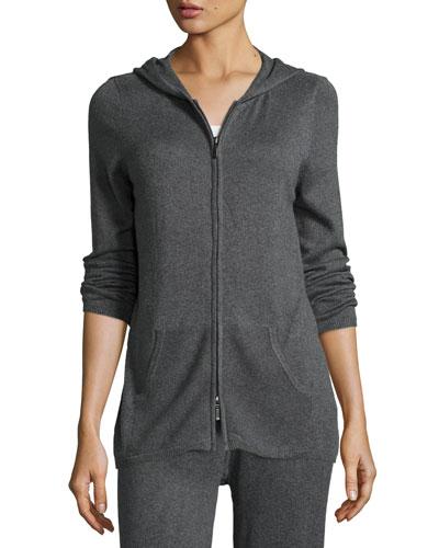 Thermal Zip-up Hoodie, Dark Gray
