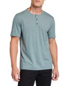 Men's Feeder Stripe Short-sleeve Henley