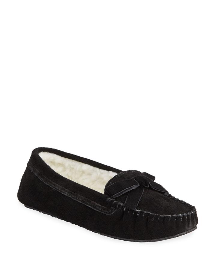 Haley Suede Velvet Bow