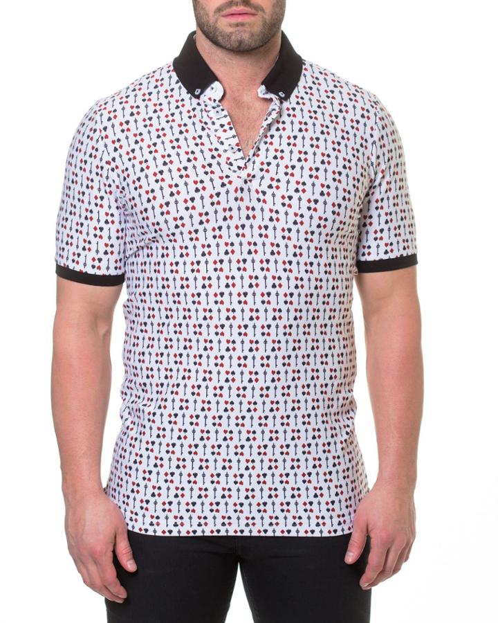 Men's Shaped-fit Black Jack Polo