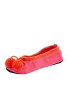 Cashmere Slippers W/pompom
