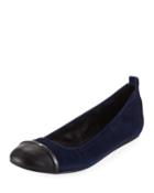 Graphic Cap-toe Ballerina Flat