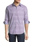 Classic-fit Cobre Ikat-print