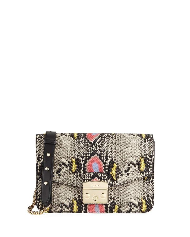 Metropolis Small Embossed Leather