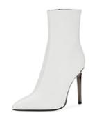 Wes Leather Point-toe Booties