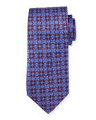 Geometric Silk Tie, Royal