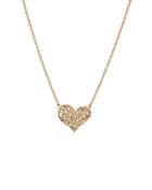 Hammered Lucky Sweetheart Pendant Necklace